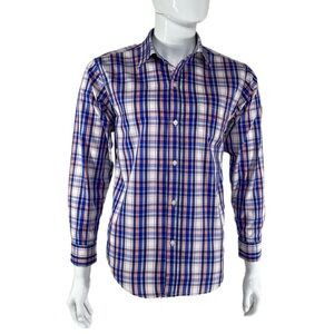 Nautica Boys Plaid Long Sleeve Button Down